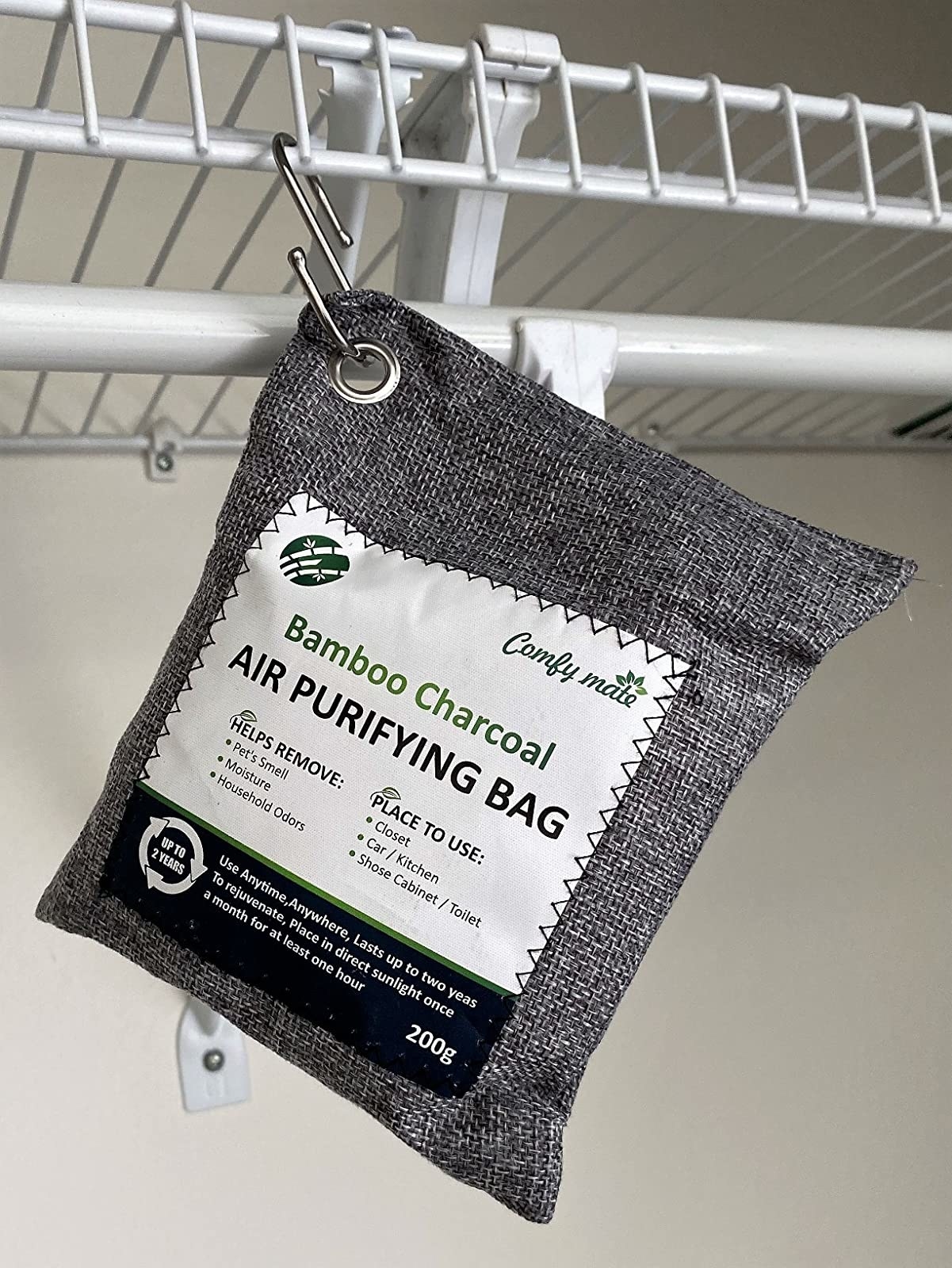 Reviewer&#x27;s photo of the air purifying bag