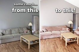 A split thumbnail of a couch