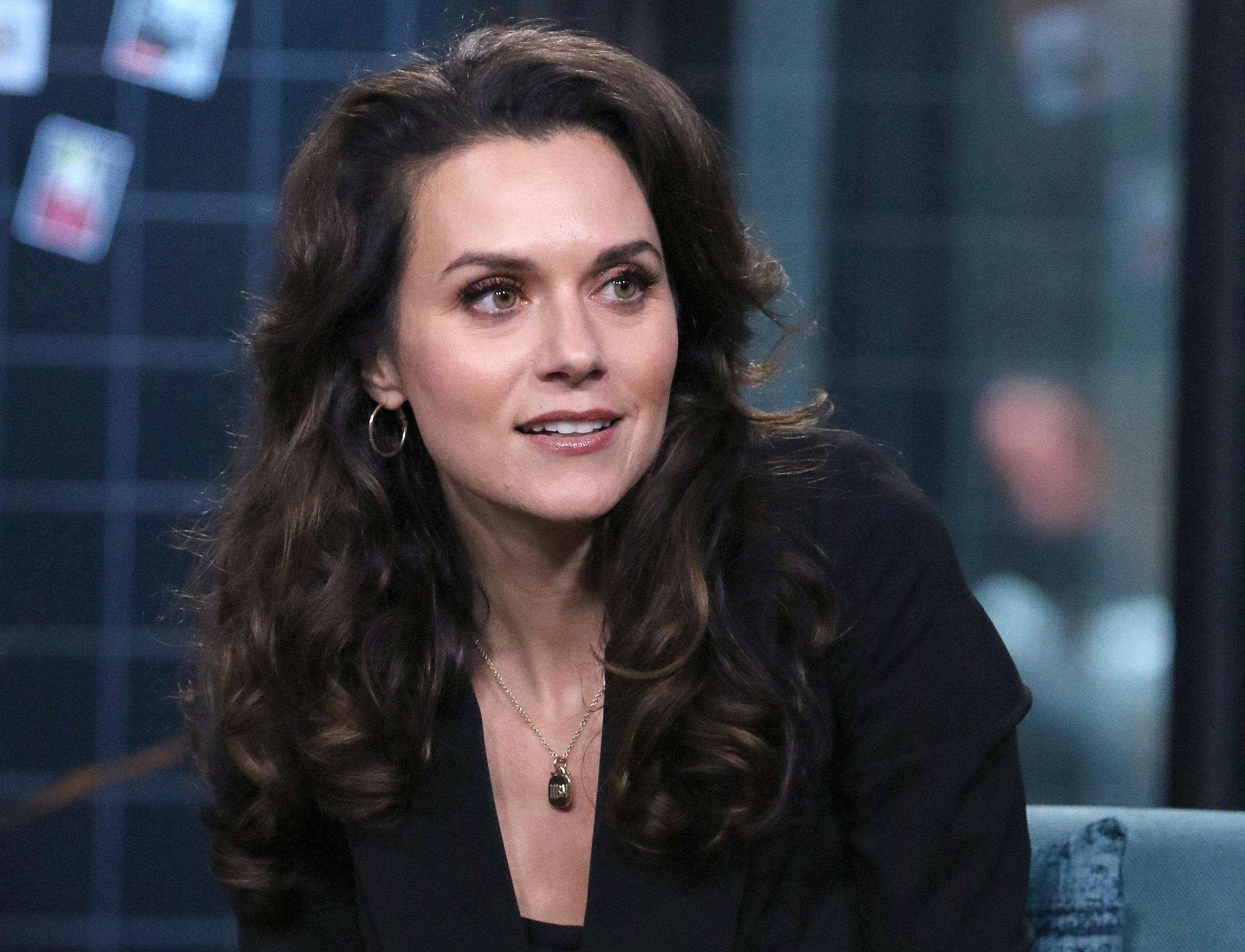 A closeup of Hilarie