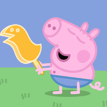 George drops his popsicle and begins crying on Peppa Pig