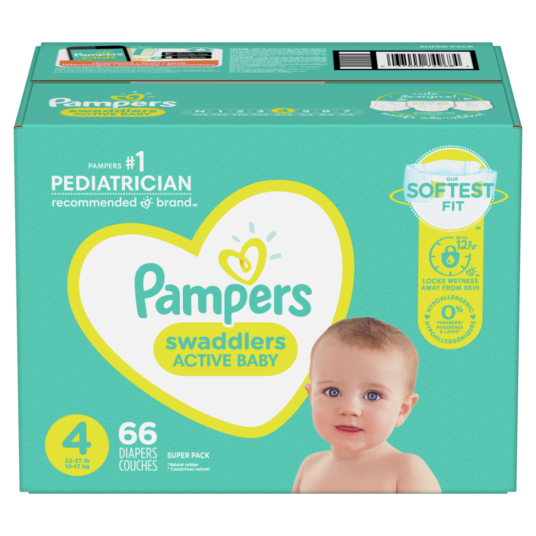 Pampers diapers box