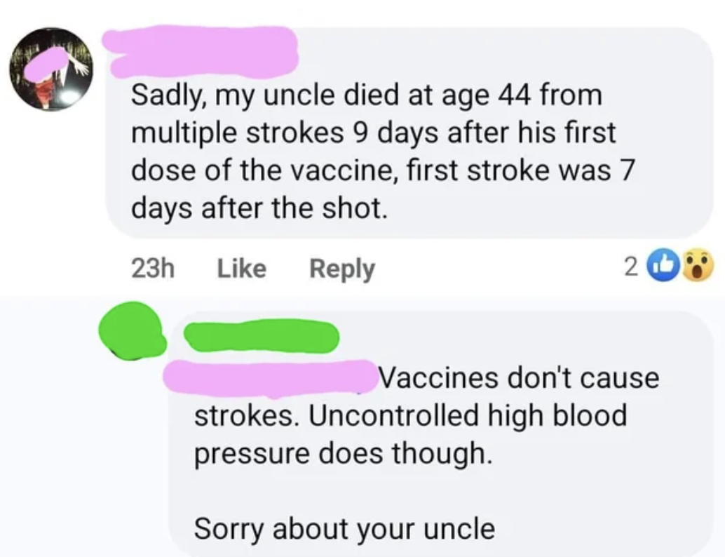 &quot;Sorry about your uncle&quot;