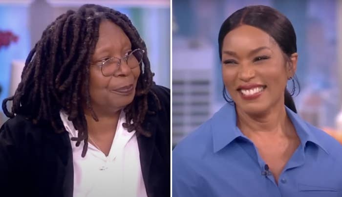 Angela Bassett and Whoopi Goldberg on &quot;The View&quot; together in 2022