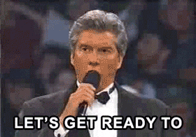 A gif of a ring announcer saying &quot;let&#x27;s get ready to rumble&quot;