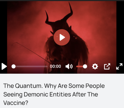 &quot;Why are some people seeing demonic entities after the vaccine?&quot;