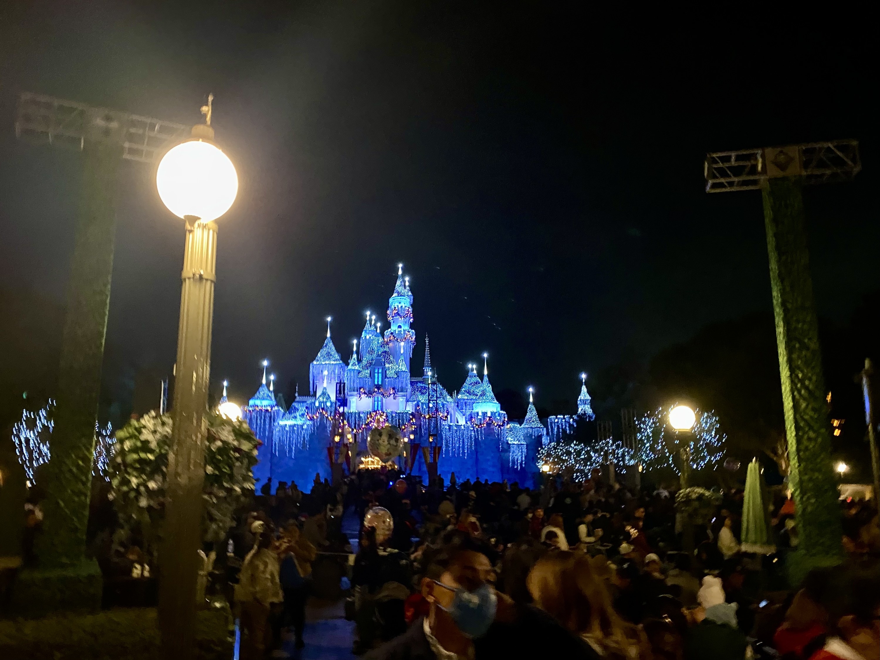 Disneyland lit up