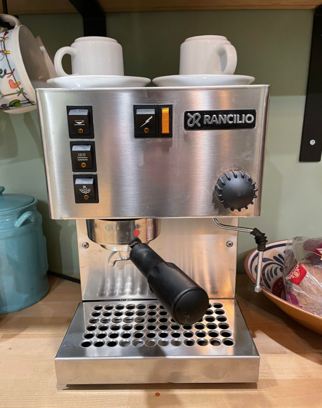 A Rancilio espresso machine