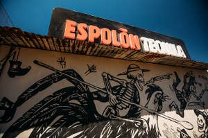 Image of the Espolòn Tequila Cantina sign
