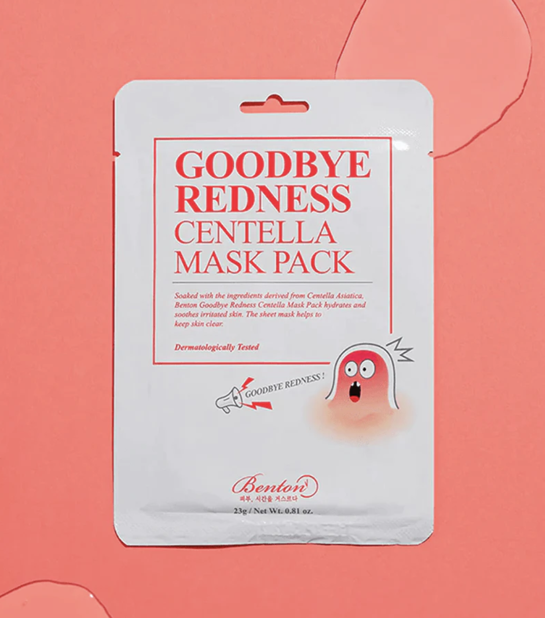 the face mask in its package