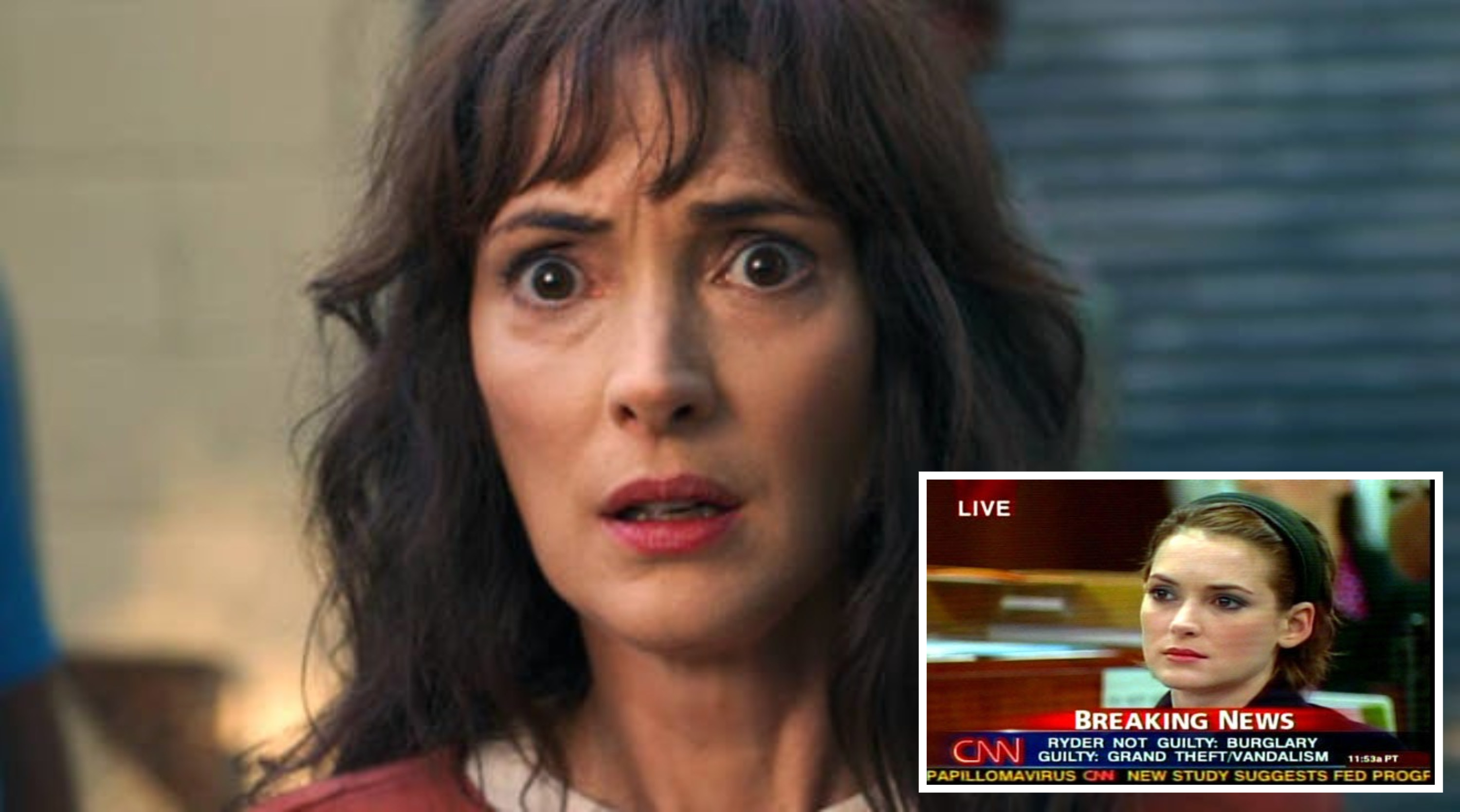 winona ryder as joyce in &quot;stranger things&quot; (insert) CNN coverage of winona ryder arrest