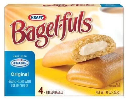 bagelfuls package of cream cheese stuffed bagel sticks