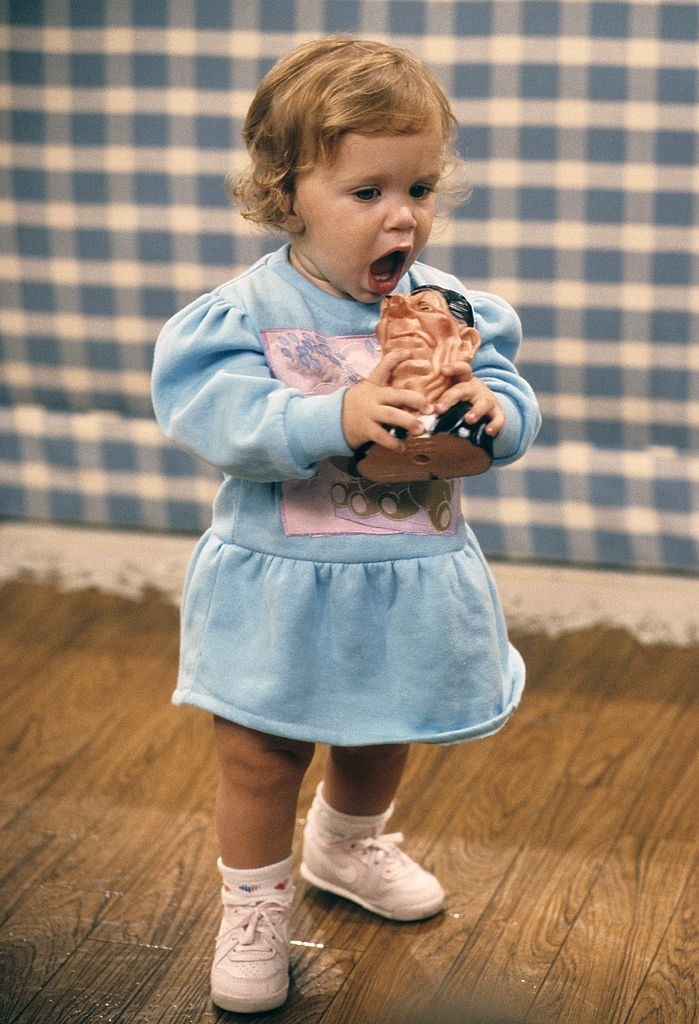 One of the Olsen twins as Michelle Tanner