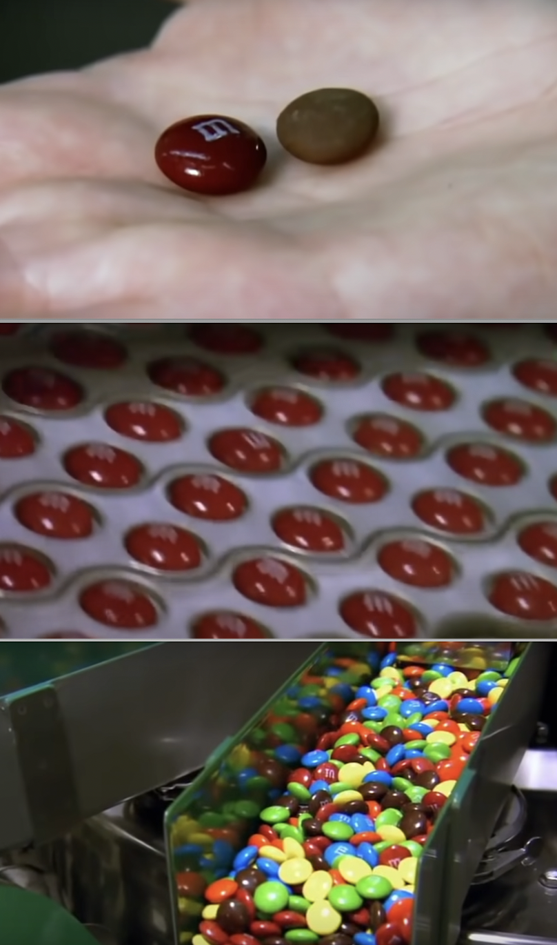 M&amp;amp;M&#x27;s being made in the factory