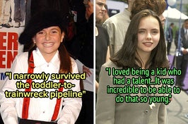 Alyson Stoner felt they narrowly survived, but Christina Ricci loved being a kid who had talent