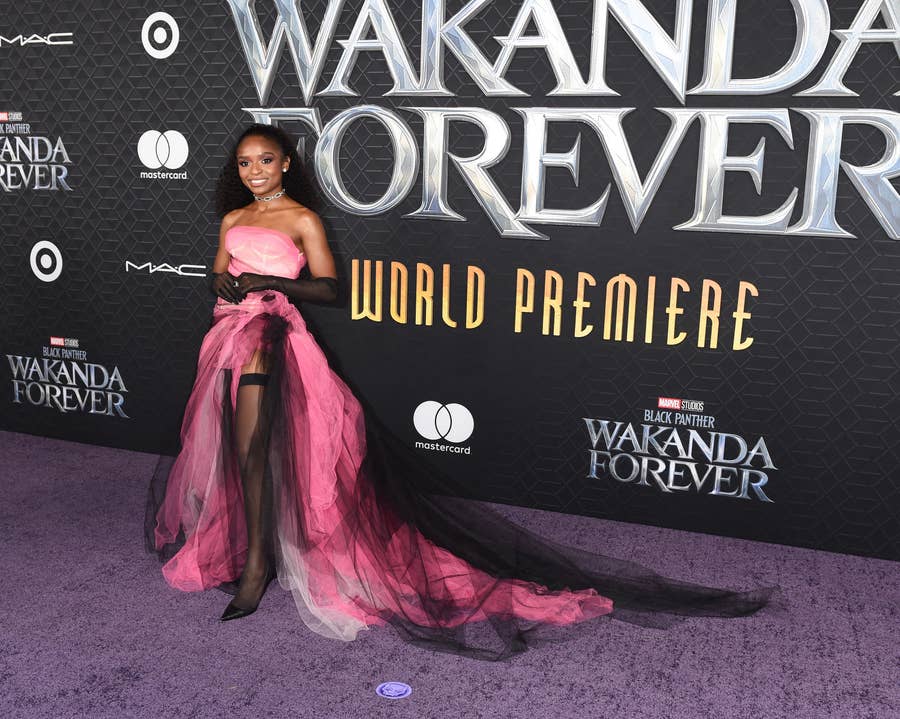 nakia pink dress wakanda forever Dressing Wakanda