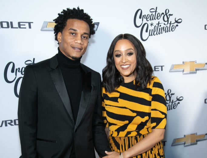 Cory Hardrict and Tia Mowry at an event