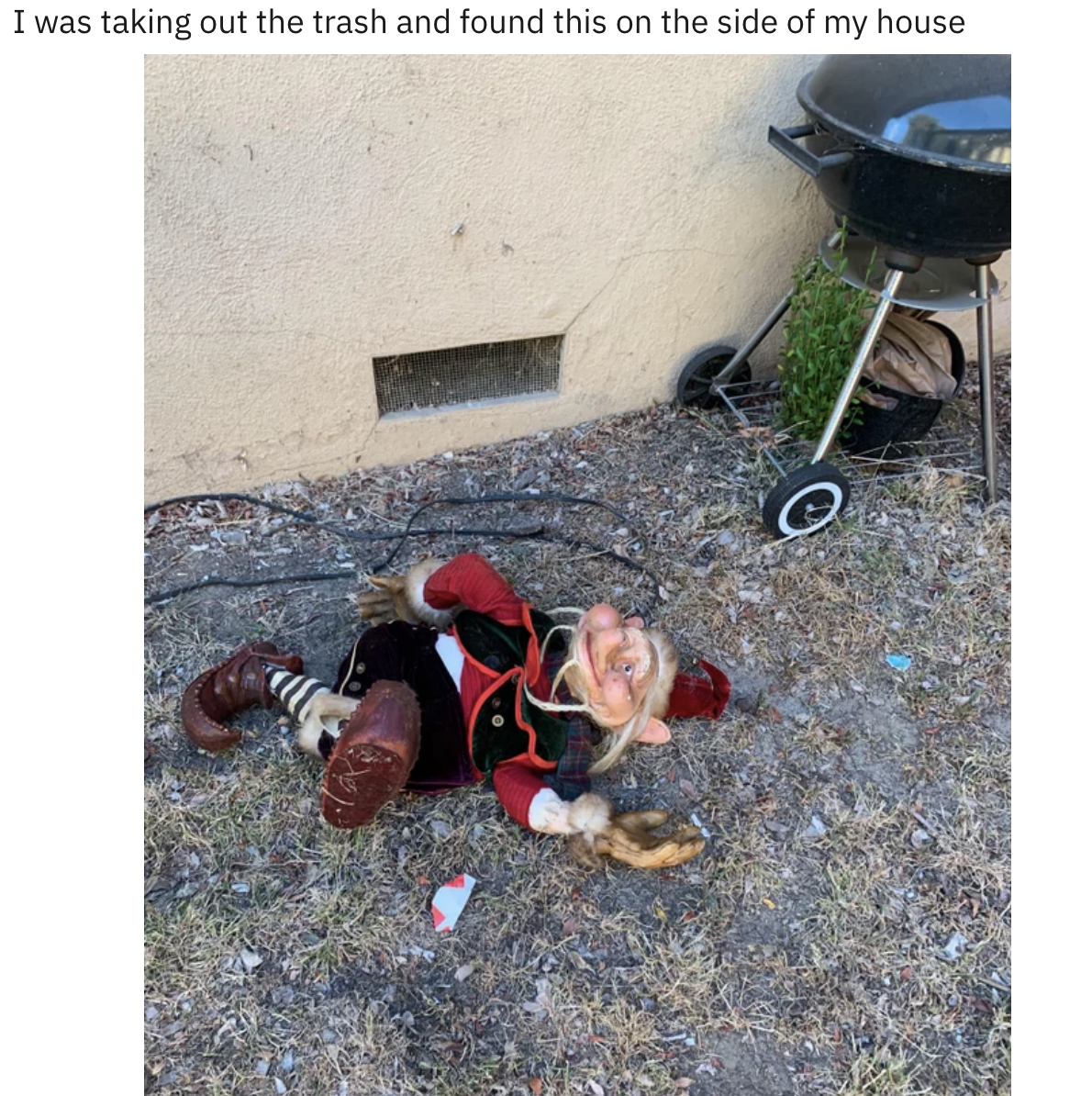 A doll on the ground