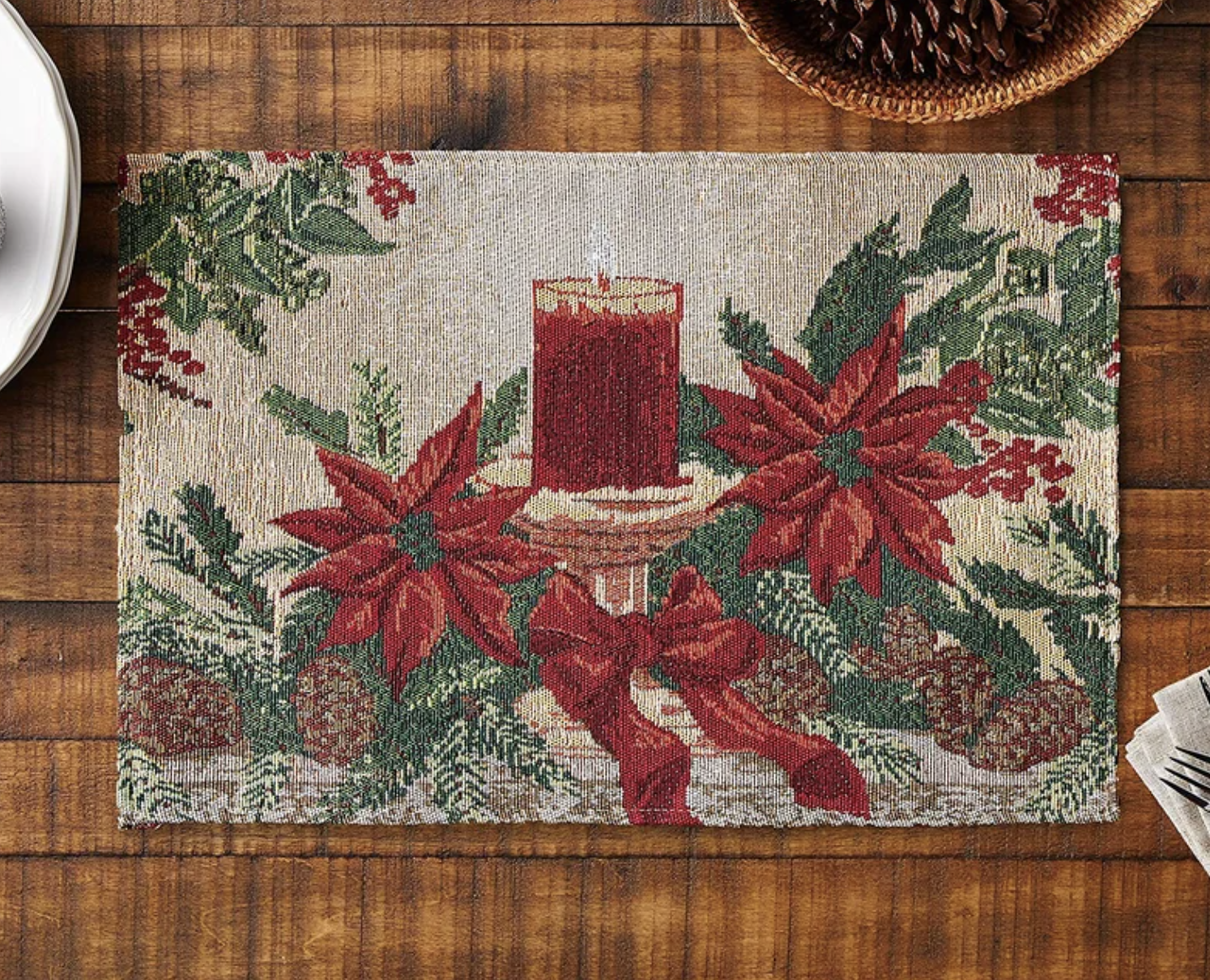 the floral placemats