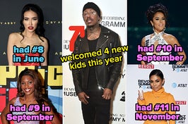 Nick Cannon had four kids with four different women this year