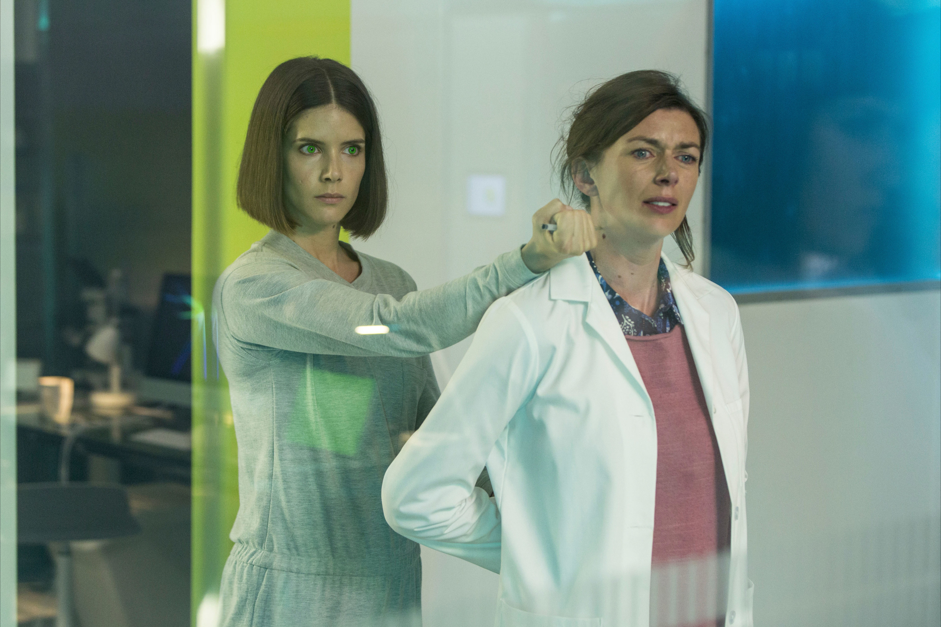 Sonya Cassidy and Claudia Harrison in Humans