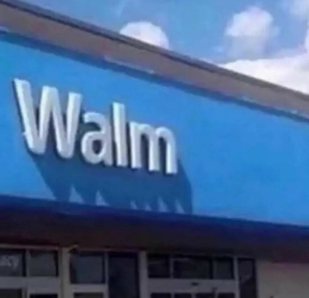 walmart sign that just says walm