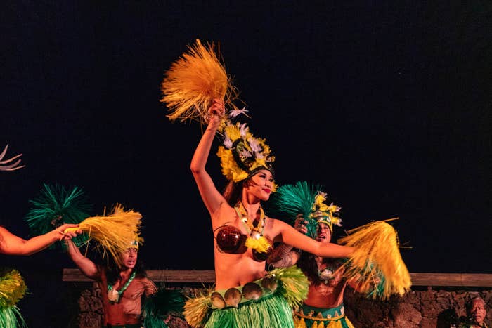 Traditional luau dancers