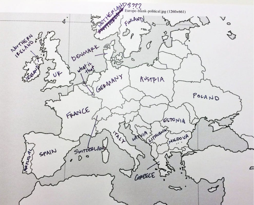 Americans Try To Place European Countries On A Map
