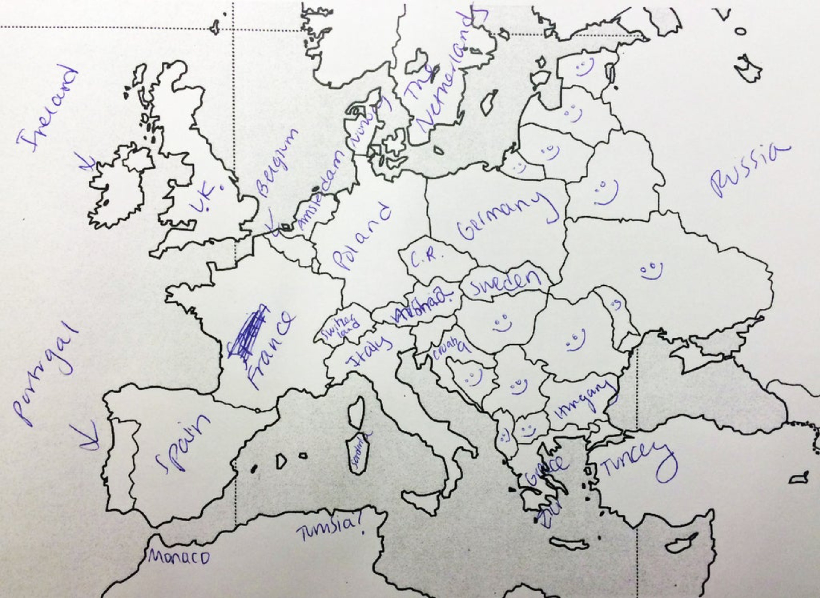 world war 2 europe map blank