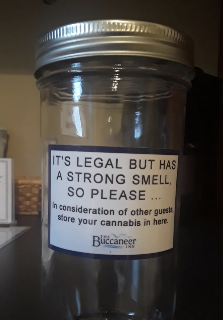 A jar for cannabis