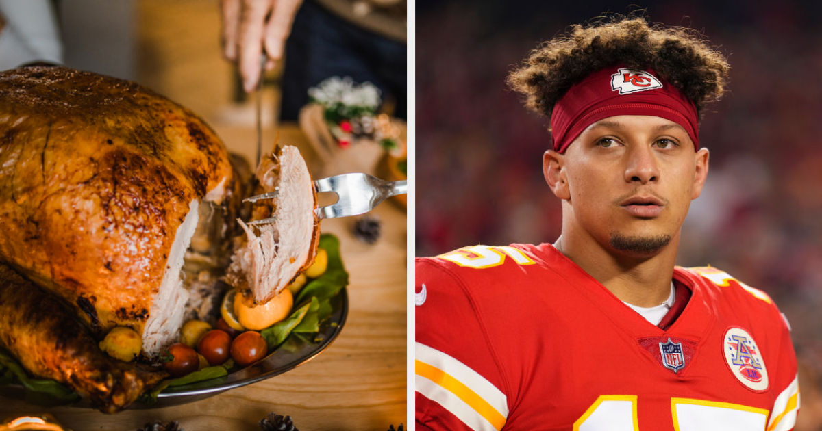 Patrick Mahomes Will Put Ketchup on His Thanksgiving Turkey and Ham