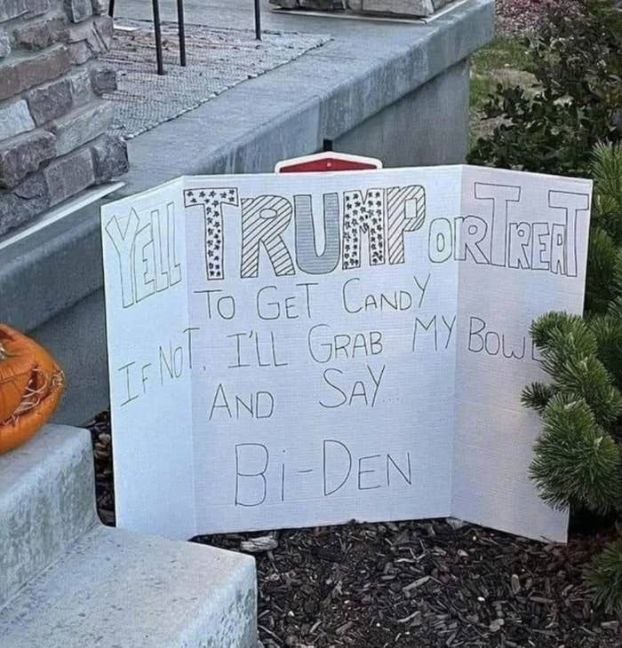 A Trump or Treat poster