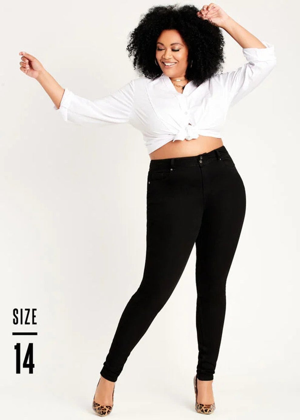 Plus Size High Rise Cutout Leggings, Black, 22/24 - Ashley Stewart