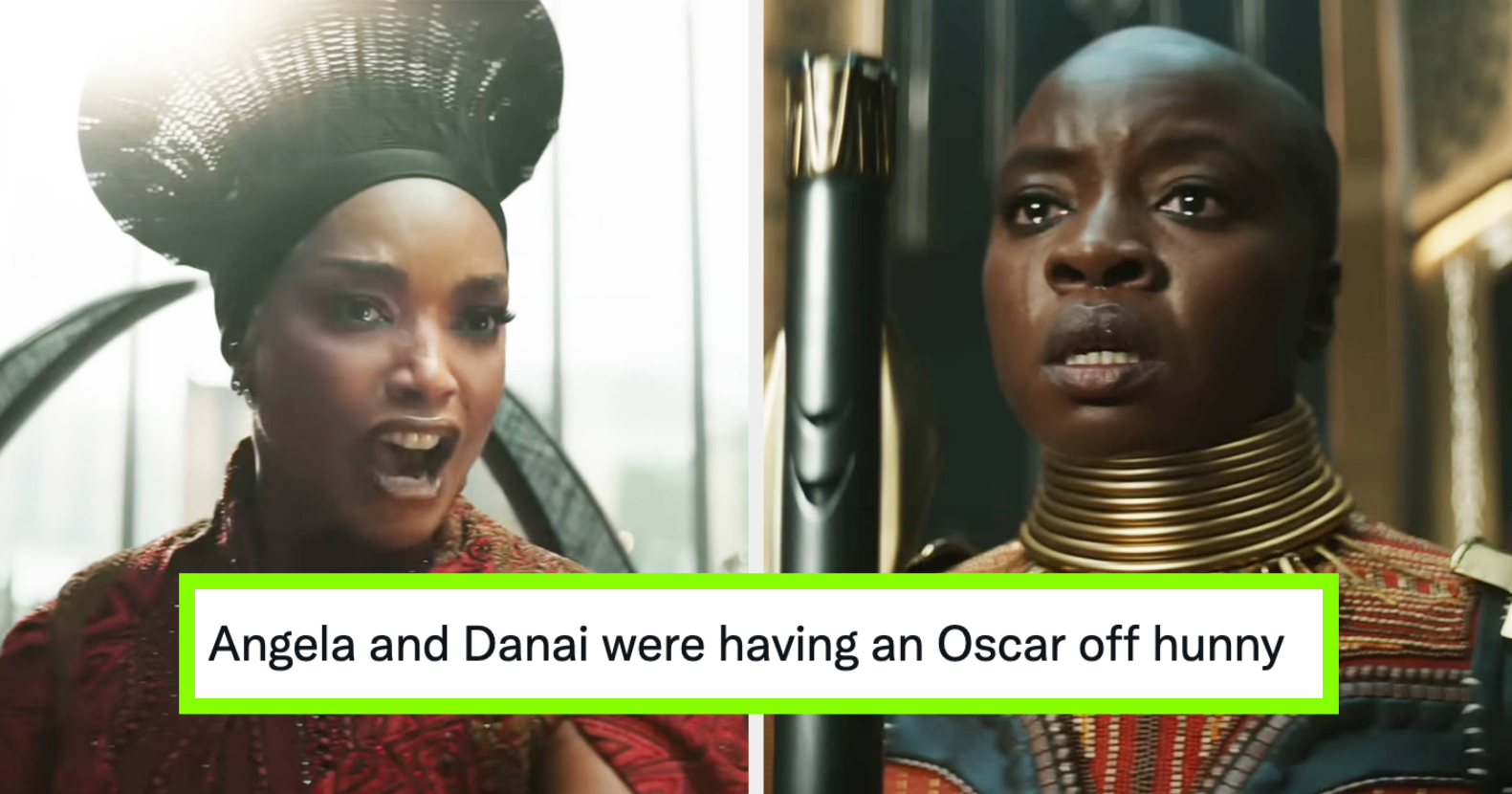 ツ)_/¯ — Assorted Wakanda Forever reaction gifs of Angela