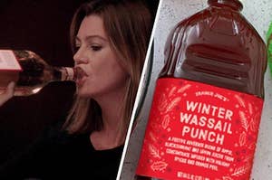 Meredith Grey drinking tequila and Winter Wassil Punch