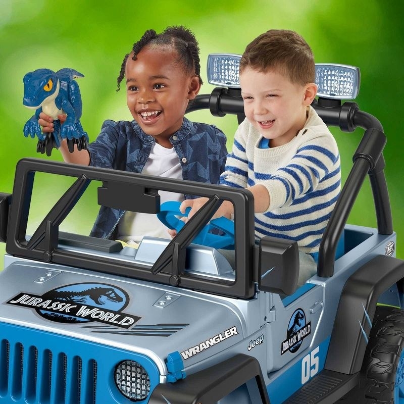 Kids in Jeep