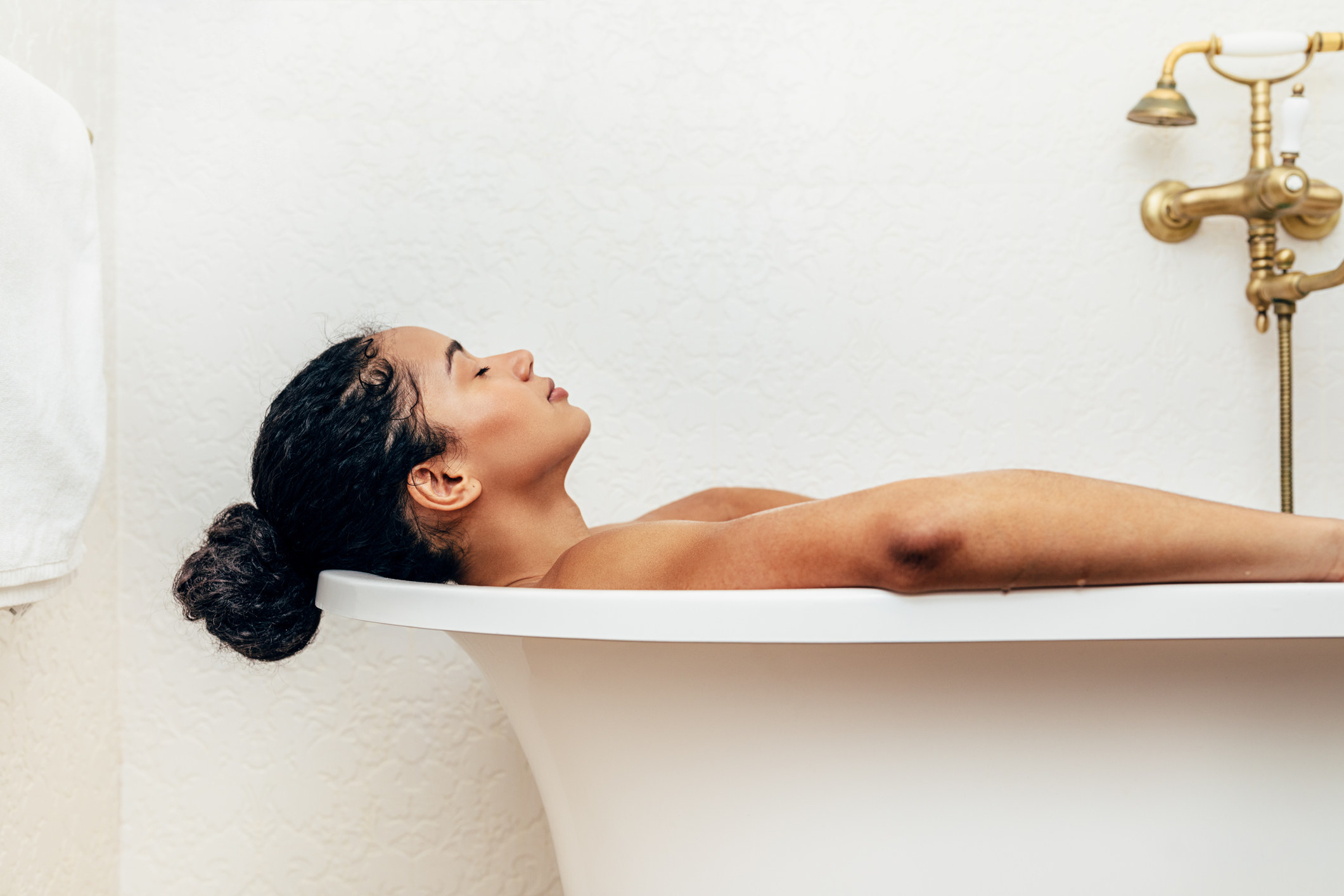 Woman in a bath