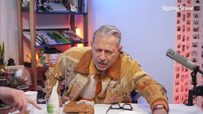 Jeff leaning over the table