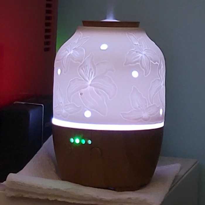Reviewer&#x27;s photo of the essential oil diffuser