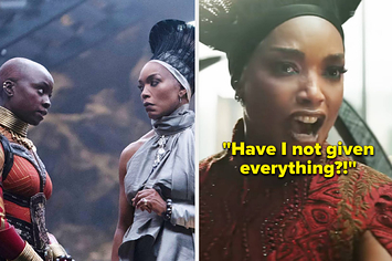 Angela Bassett and Danai Gurira in Black Panther: Wakanda Forever