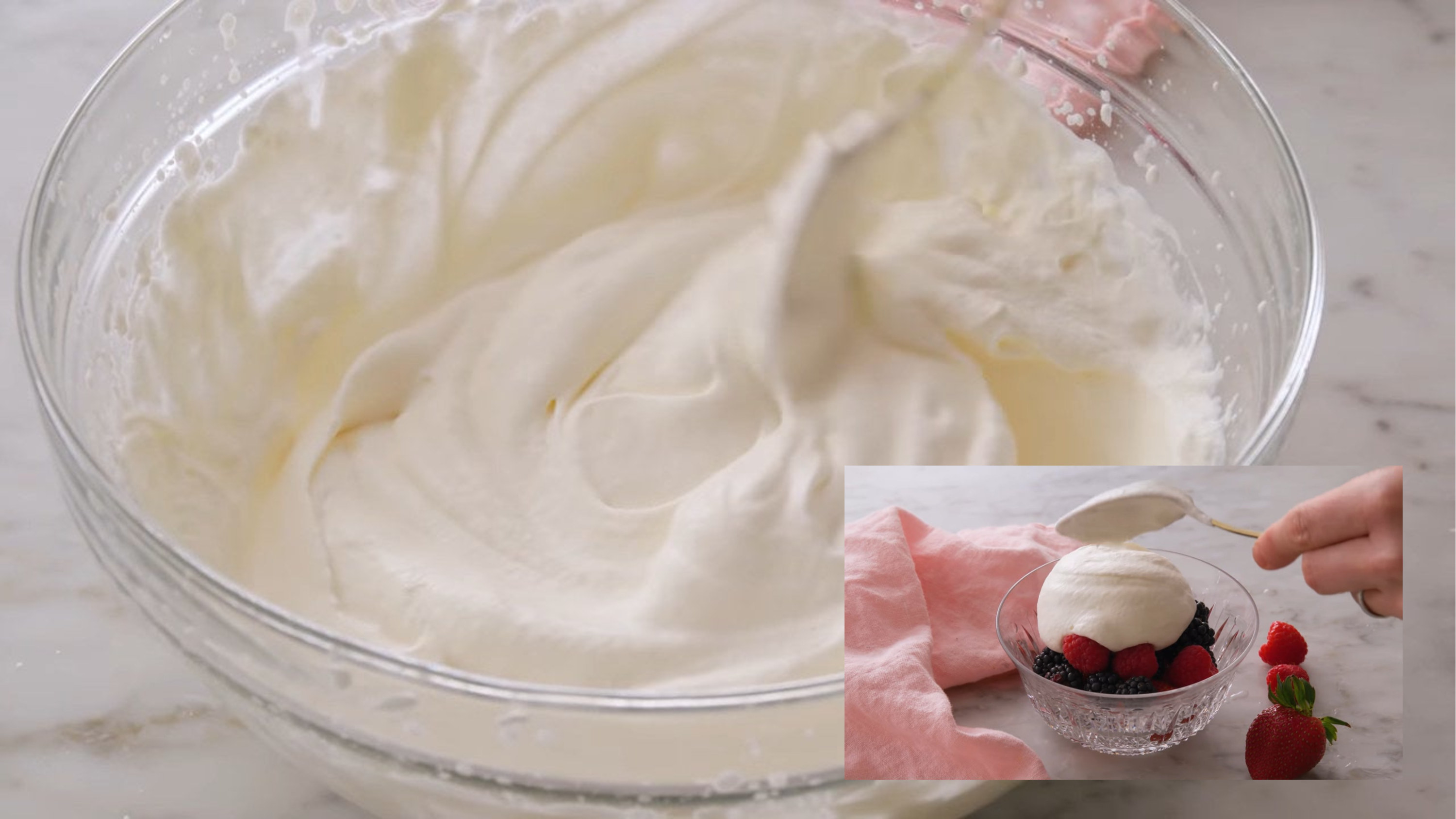 homemade whipped cream