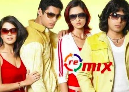 The cast of Remix wearing sunglasses