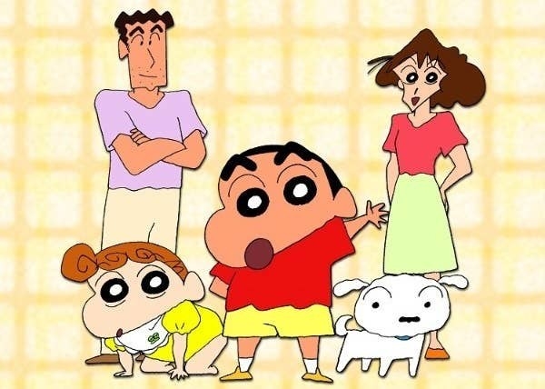 The characters of the cartoon Shin Chan