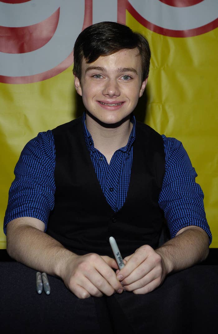 young chris at an an autograph event