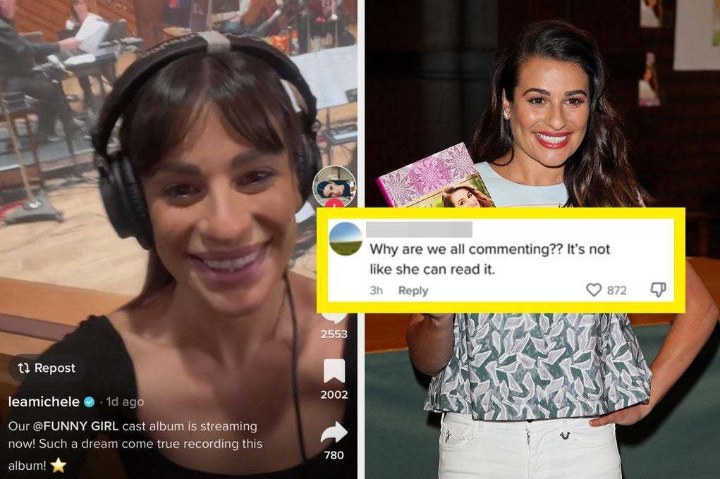 Lea Michele Responds To Can t Read Comments