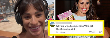 Lea Michele Responds To Can t Read Comments