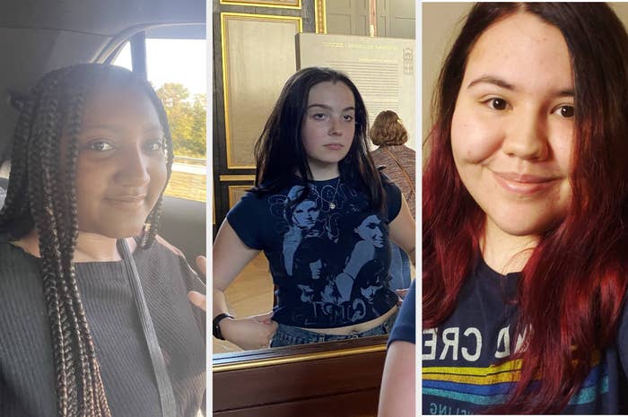 a split-screen of three different teens who will vote in this year&#x27;s midterms