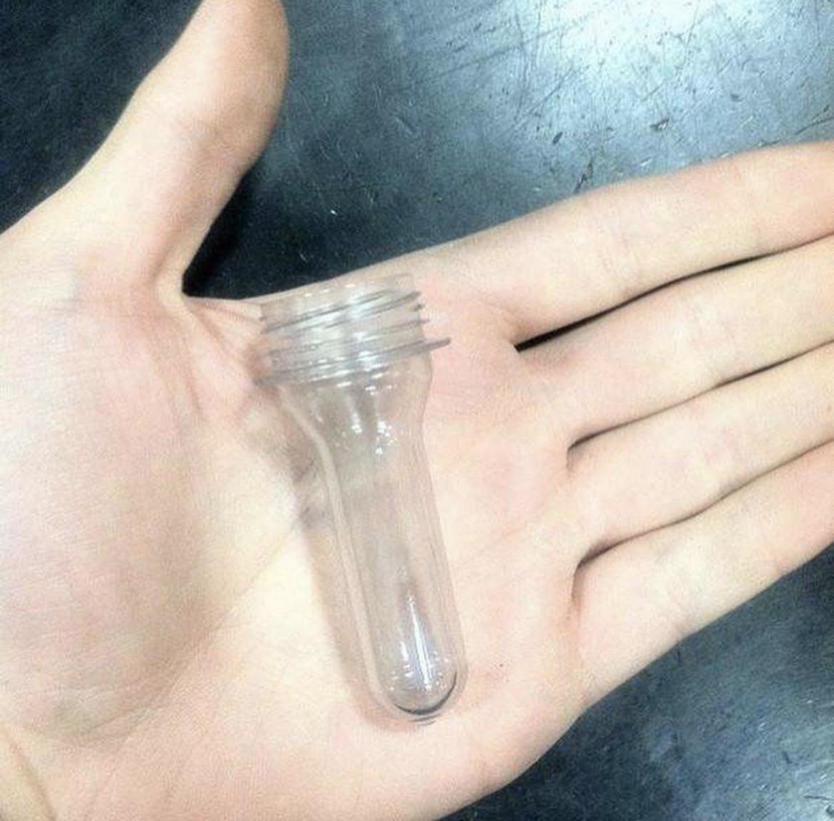 Small tubes in the palm of a hand