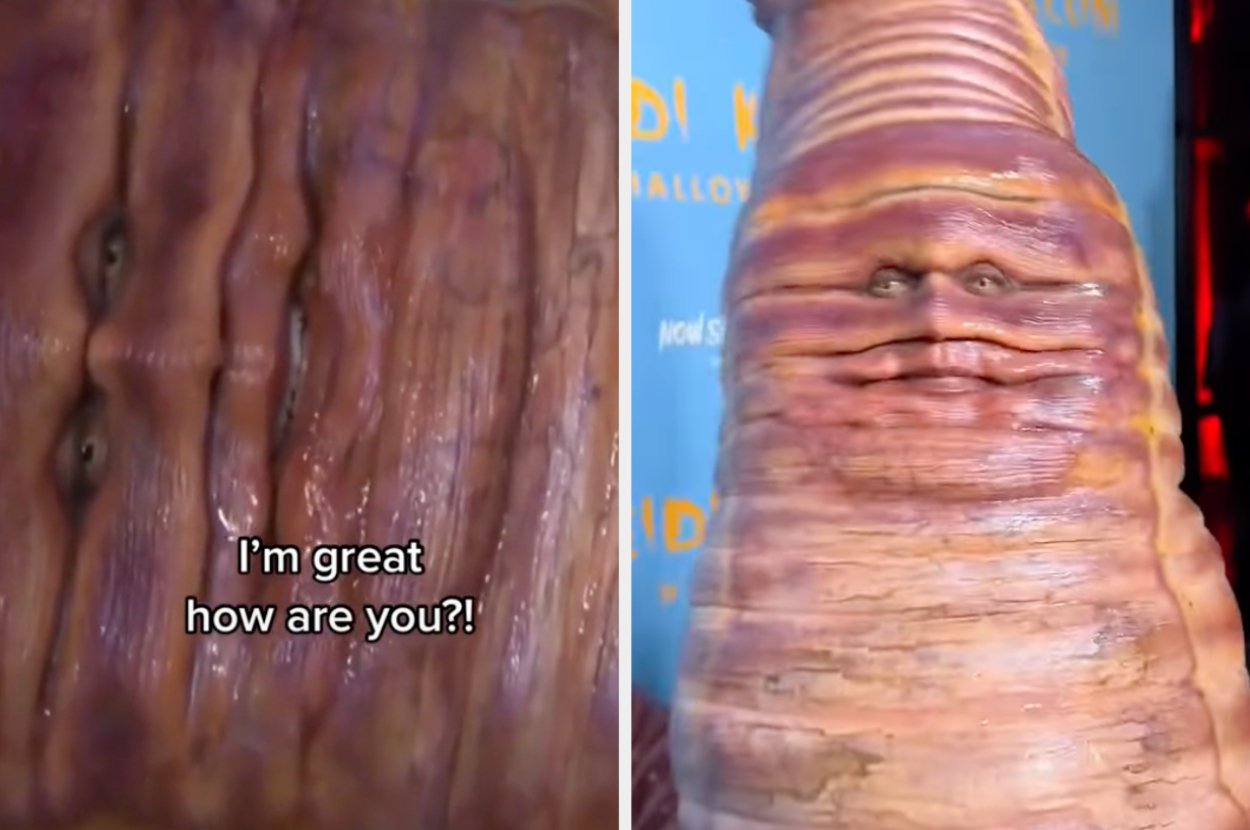 HeidiKlum being interviewed as a worm last year still feels like a fe