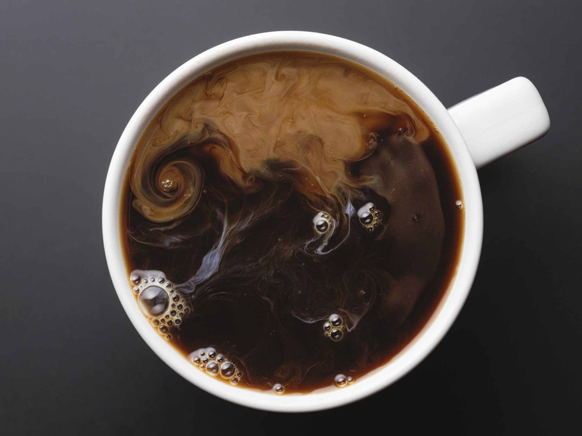 A mug of drip coffee.