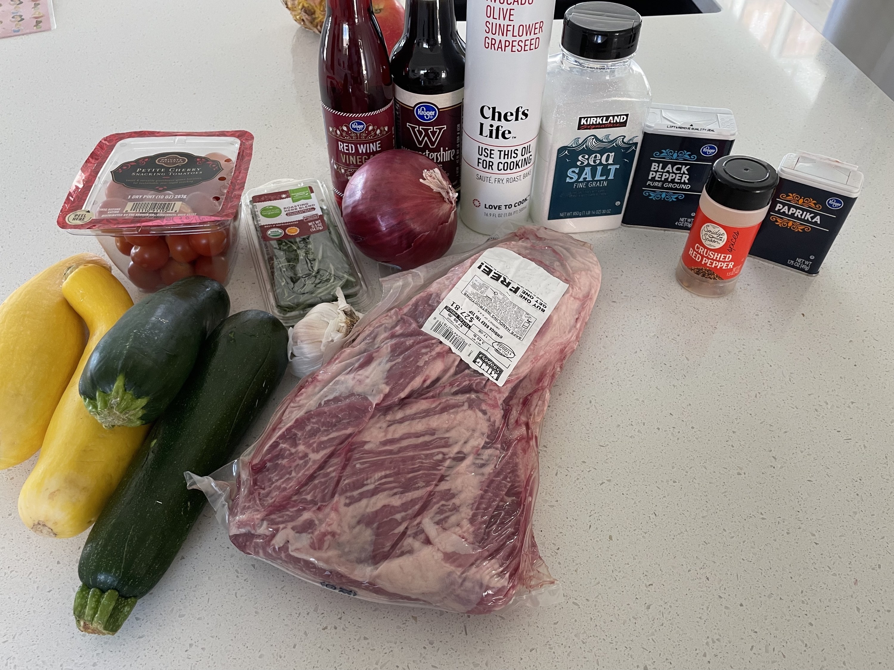 ingredients for dinner